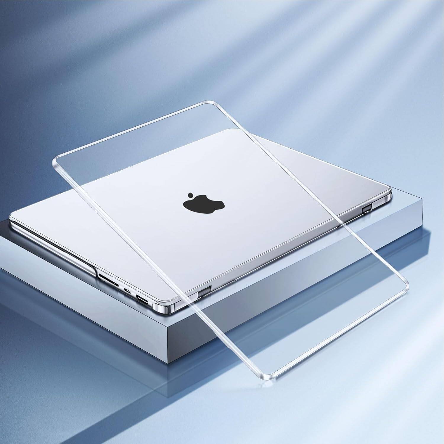 Back. mosiso - Case for MacBook Pro 14 inch Case M5 M4 M3 M2 M1 2026-2021 A3427 A3426 A3434 A3112 A3185 A3401 A2918 A2992 A2779 A2442 - Crystal Clear.