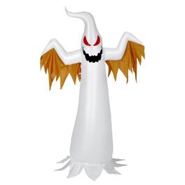 Boyel Living - 8FT Spinning LED Ghost Halloween Inflatable Scary Yard Decoration with Flaming Light Effect - White