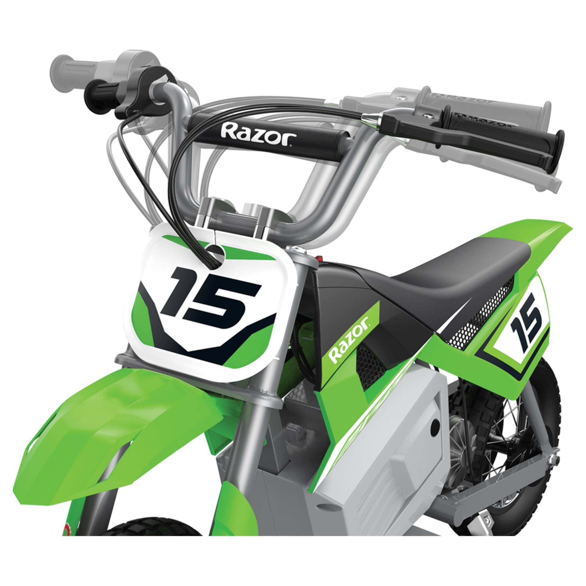Alt View 11. Razor -  MX400 Dirt Rocket 24V Electric Toy Motocross Dirt Bike (2 Pack) - Green.