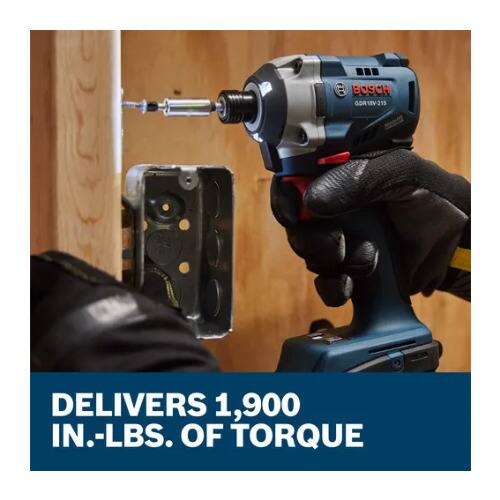 BOSCH GOR18V-215 DELIVERS 1,900 IN.-LBS. OF TORQUE