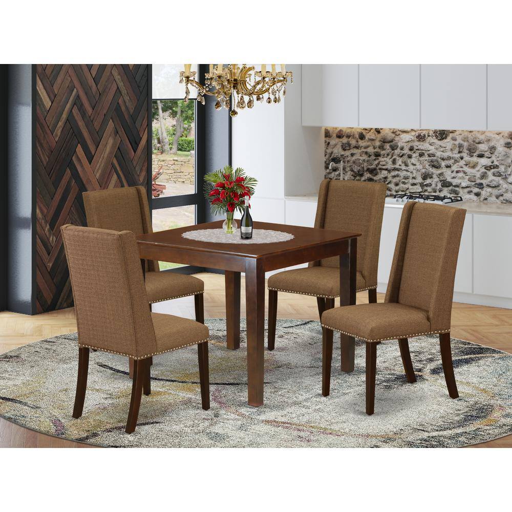 Left. East West Furniture - Dining Room Set Mahogany - Mahogany.