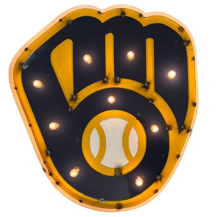 Front. Imperial - 24" x 22" Lighted Logo Recycled Metal Sign - Multicolor.