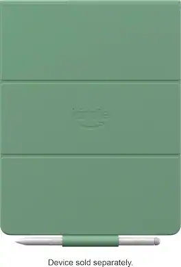 Amazon - Kindle Scribe Folio Cover with Magnetic Attach, Designed with Sustainablility in Mind - Plant-Based Leather - Matcha