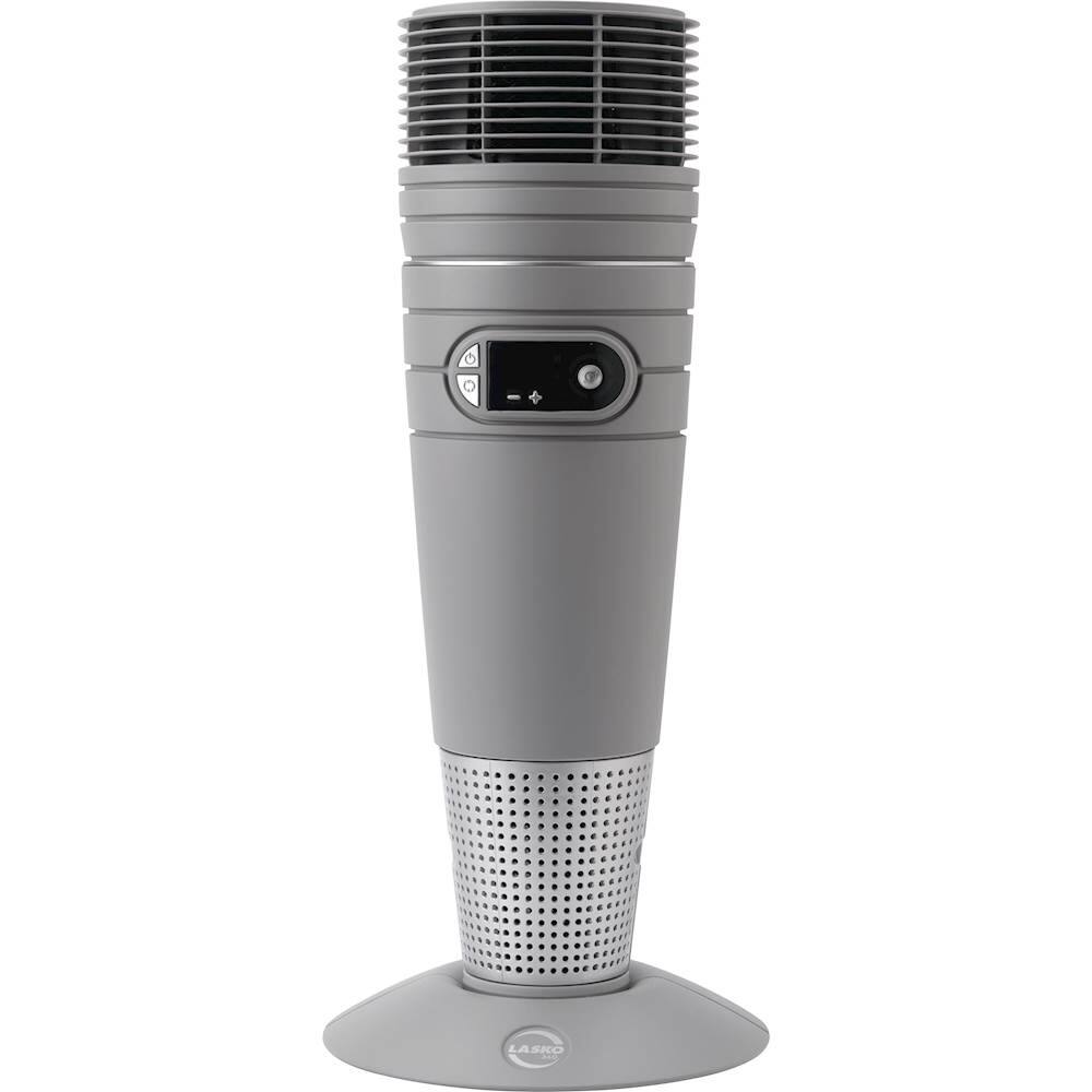 Front. Lasko - Ceramic Tower Heater - Gray.