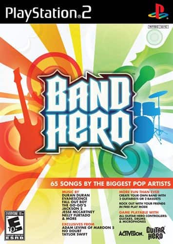 Front Standard. Band Hero - PlayStation 2.