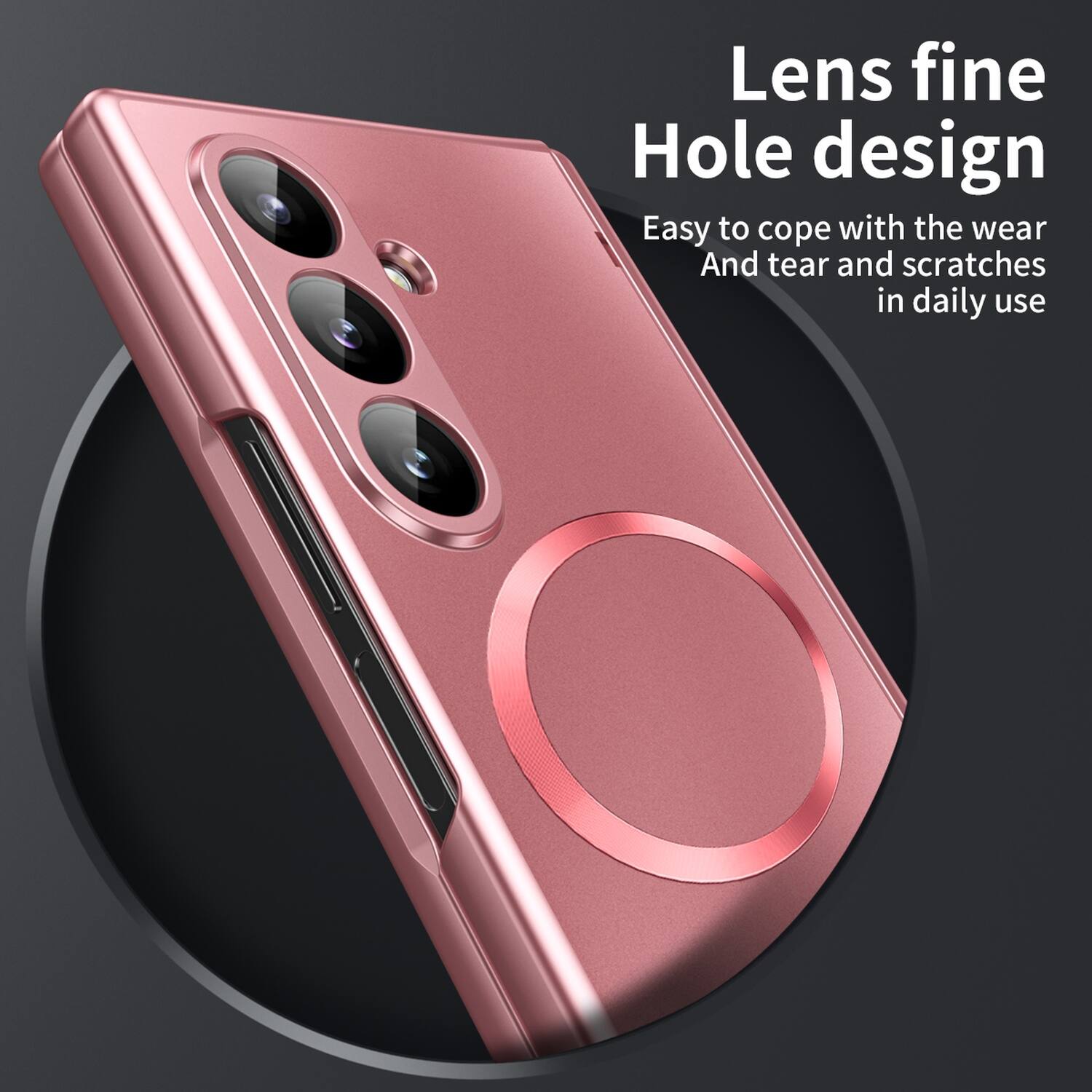 Lens fine Hole design  
Easy to cope with the wear and tear and scratches in daily use