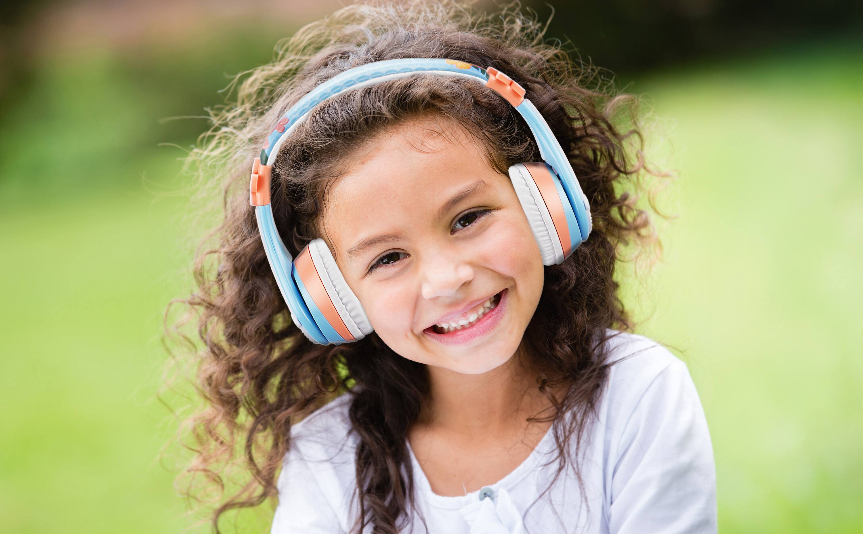 Alt View 1. eKids - eKids Moana 2 Bluetooth Headphones for Kids, Wireless Headphones for School, Home, or Travel - Multicolor.
