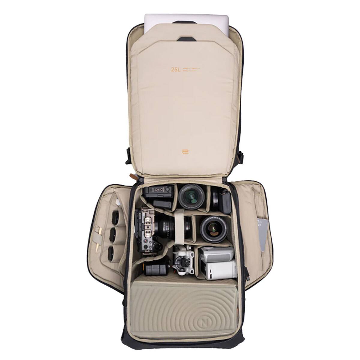Alt View 1. PGYTECH - PGYTECH OneGo 2 20L Camera Backpack - Matte Black.