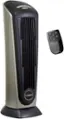 Angle. Lasko - Portable Ceramic Tower Space Heater with Remote Control - Black/Silver.