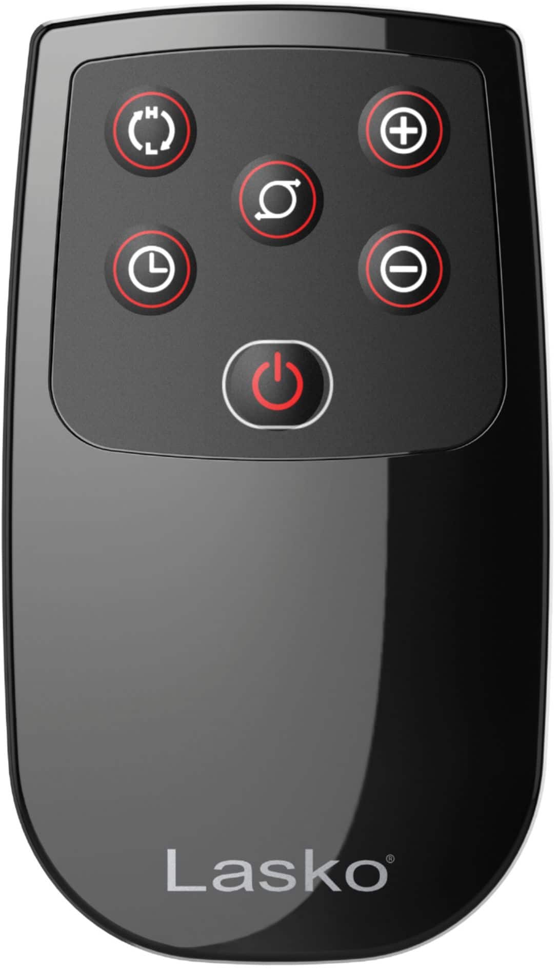 Alt View 14. Lasko - Portable Ceramic Tower Space Heater with Remote Control - Black/Silver.