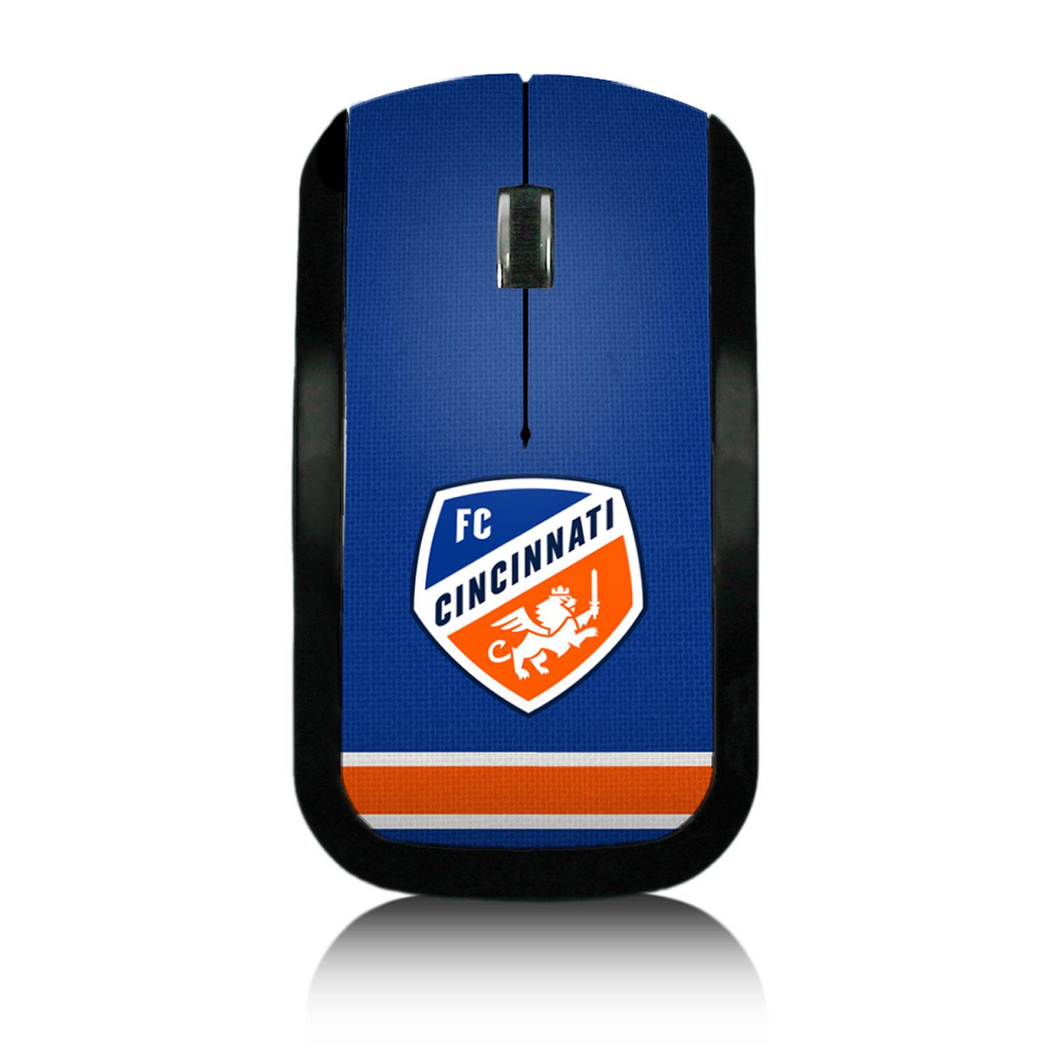 Front. Keyscaper - FC Cincinnati Team Stripe Wireless Mouse - Multicolor.