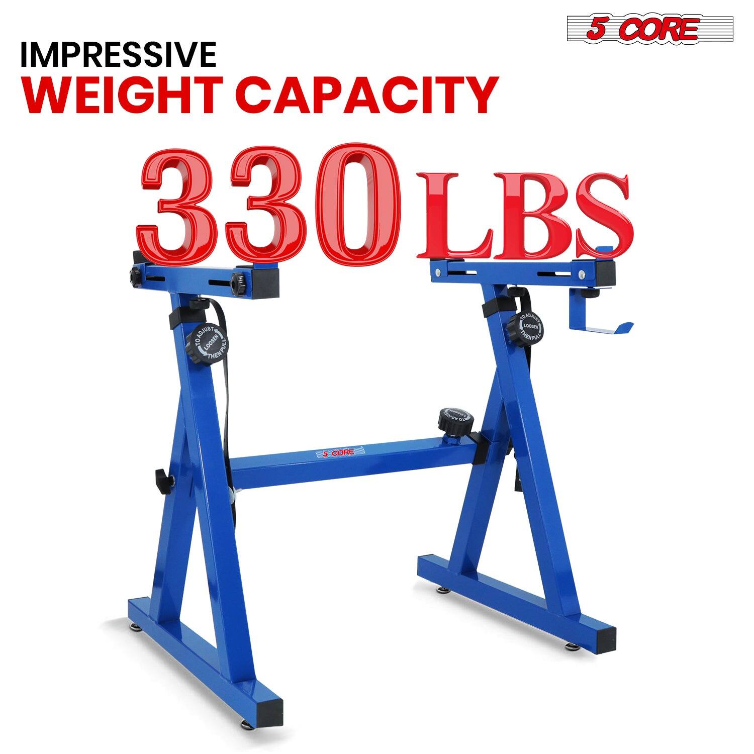 IMPRESSIVE WEIGHT CAPACITY  
330 LBS  

5 CORE