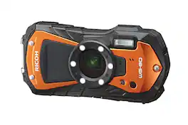 Ricoh - WG-80 Waterproof Camera Shockproof Freezeproof Crushproof (International Version) - Orange