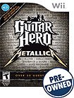 Front Detail. Guitar Hero: Metallica — PRE-OWNED - Nintendo Wii.