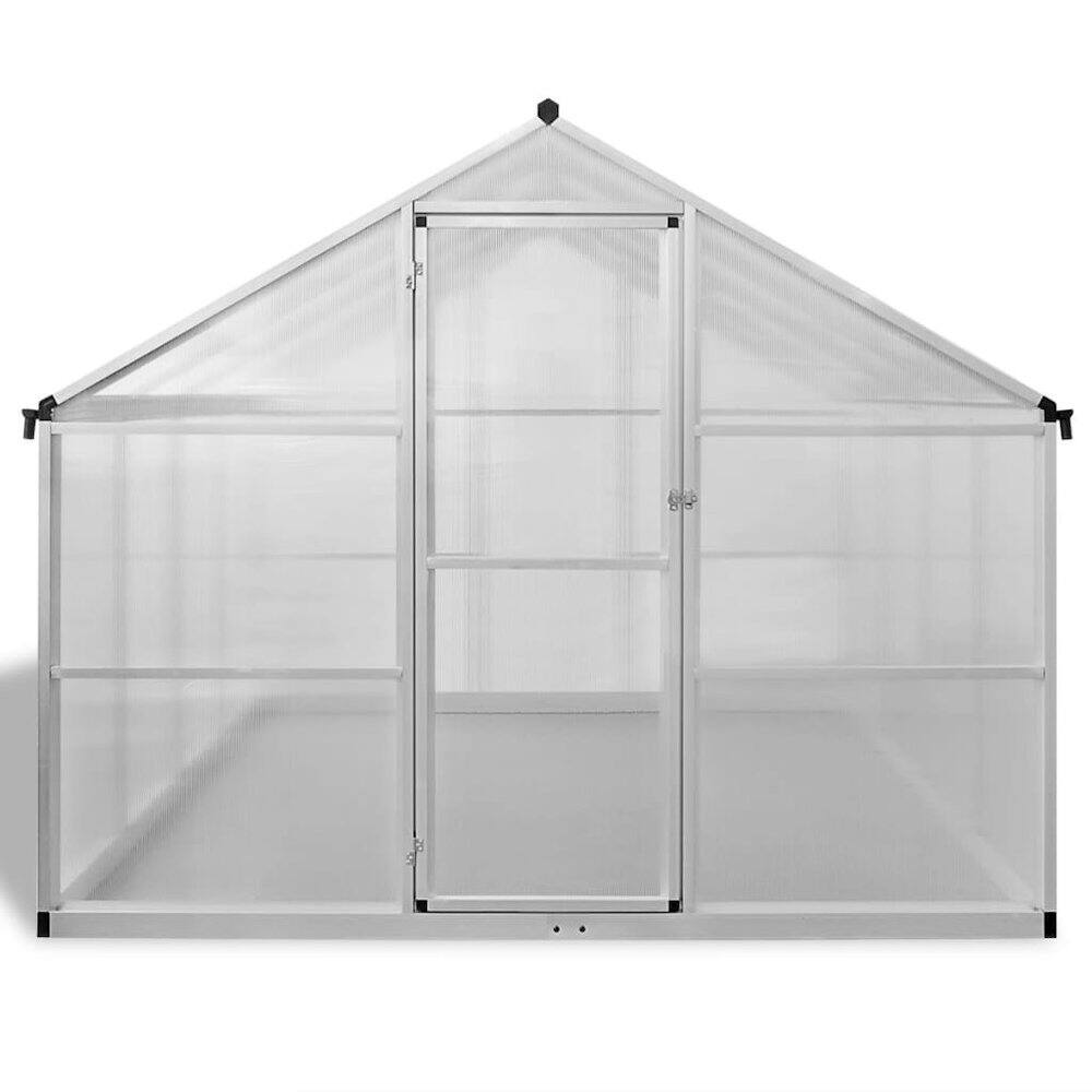 Alt View 9. vidaXL - vidaXL Greenhouse Transparent Aluminum Large UV-resistant materials - Transparent.