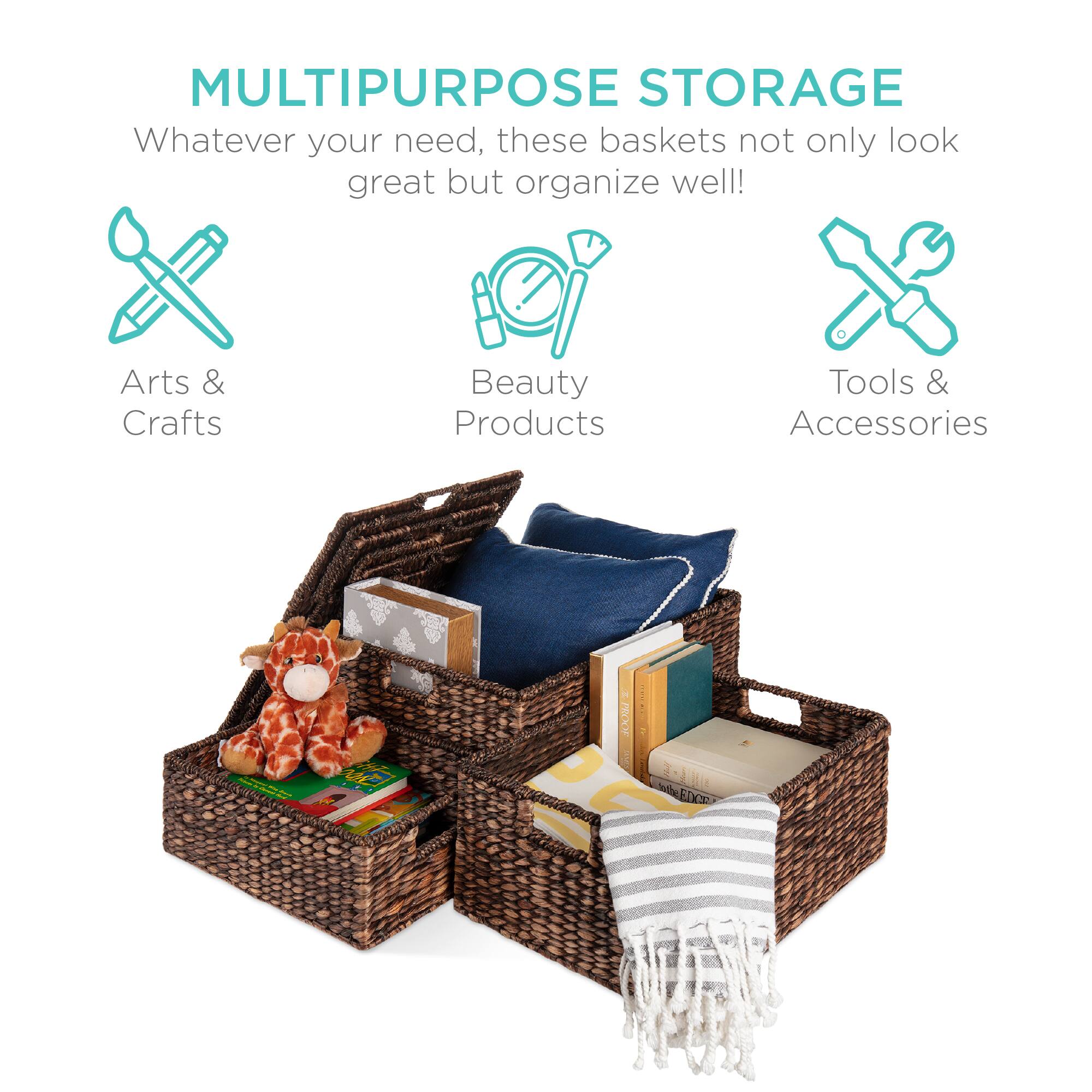 MULTIPURPOSE STORAGE  
Whatever your need, these baskets not only look great but organize well!  

Arts & Crafts  
Beauty Products  
Tools & Accessories