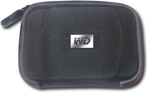 WD - Carrying Case for Select Passport Portable Hard Drives - Black - Front_Standard