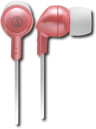 Front Standard. Audio-Technica - Earbud Headphones - Orange.