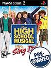 Front Detail. High School Musical: Sing It — PRE-OWNED - PlayStation 2.