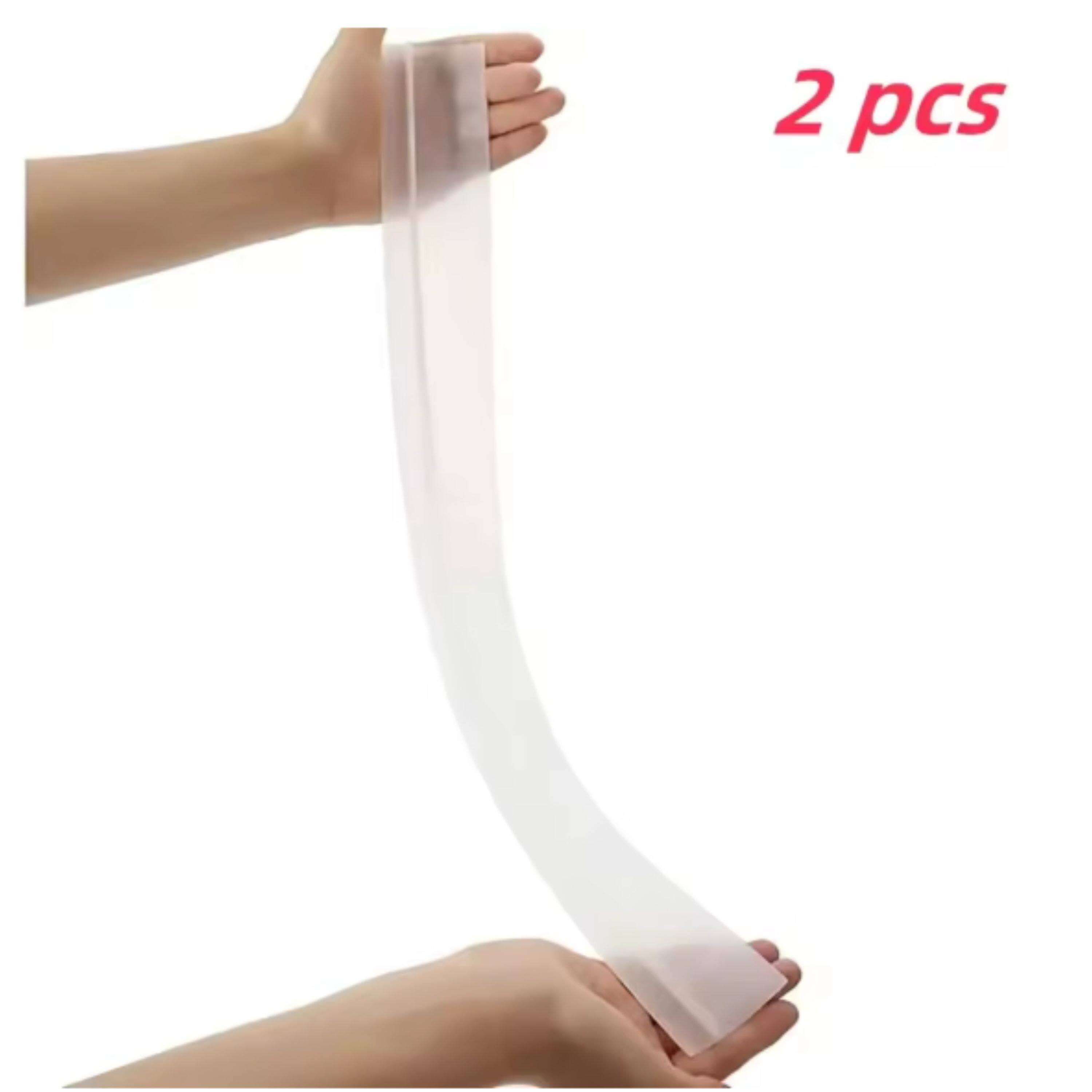 Angle. Kitcheniva - Silicone Gap Sealing Strip for Kitchen Stove 2 Pcs Semi-Transparent - Semi-Transparent.