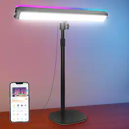 Neewer - Dual-Sided RGB LED Streaming Key Light, Smart App/Voice Control, CRI97+ - Black