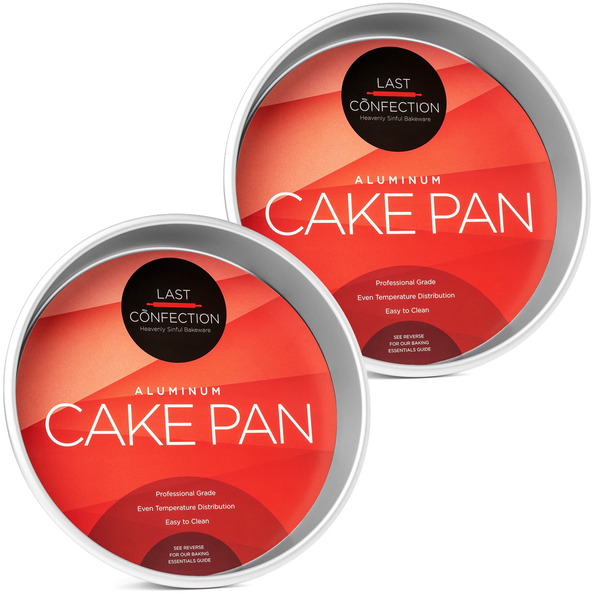 Last Confection - Round Aluminum Cake Pan Sets - Silver
