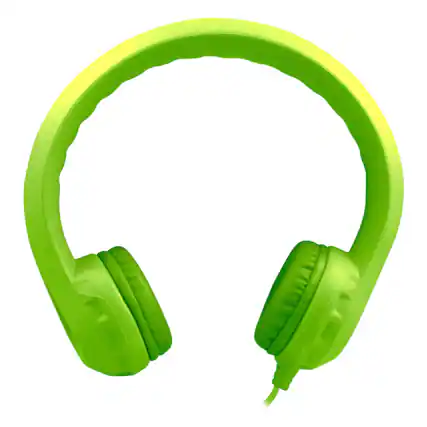 Front. HamiltonBuhl - Flex-Phones Single Construction Foam Headphones - Green.