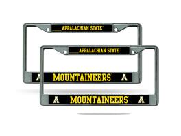 Rico Industries - Appalachian State Mountaineers Chrome Metal License Plate Frame - Set of 2 Frames - Multi
