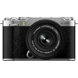 Fujifilm - X-M5 Mirrorless Camera with XC 15-45mm f/3.5-5.6 Lens (Silver) - 169007