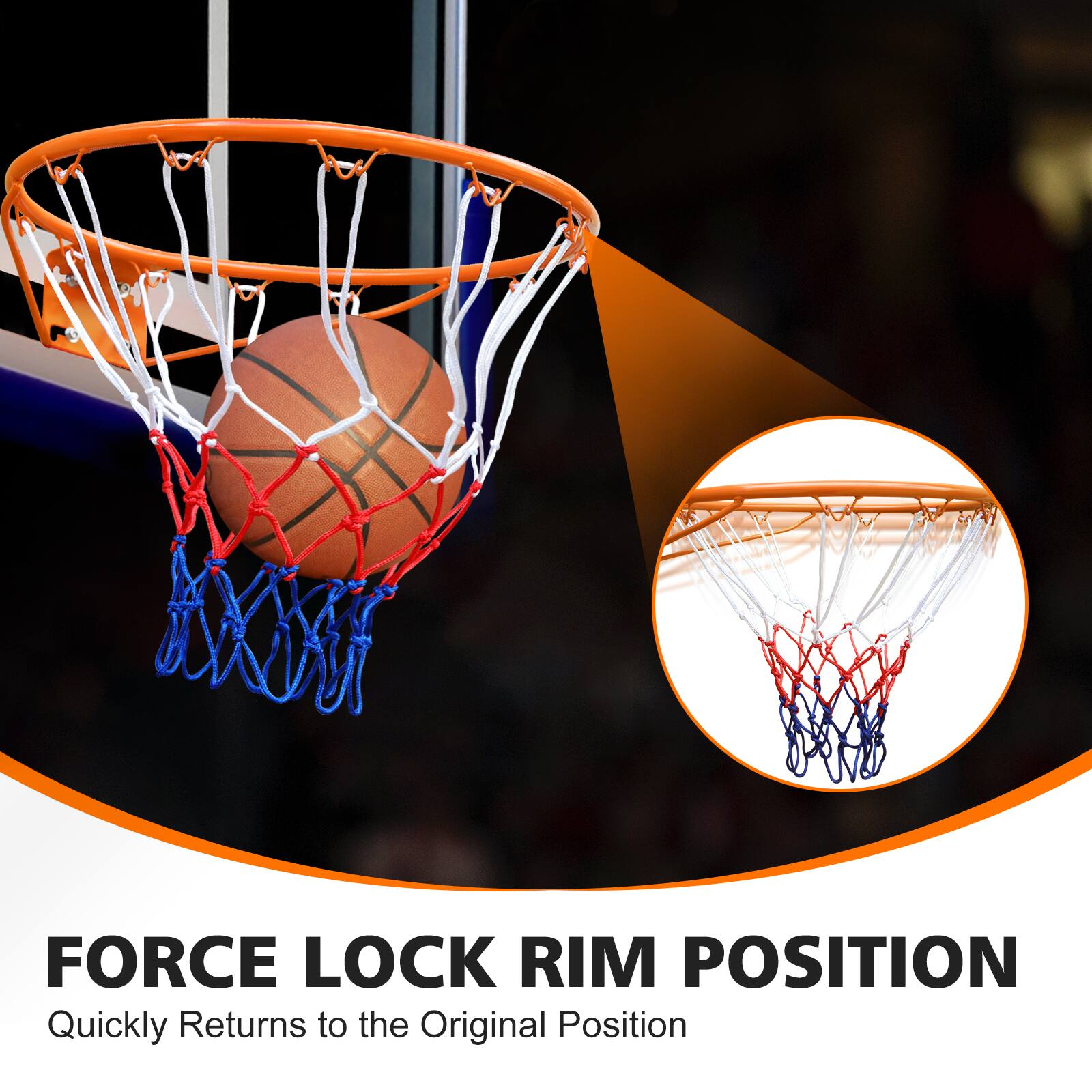 FORCE LOCK RIM POSITION  
Quickly Returns to the Original Position