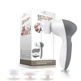 Project E Beauty - Electric Facial Cleanser Set | 3 Exfoliating Brush Heads | 360° Rotation