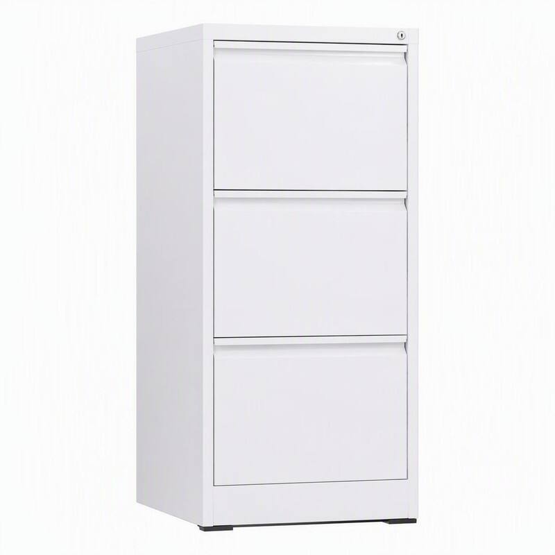 Alt View 5. RYHNUYNE - Narrow 3 Drawer Vertical File Cabinet with Lock Metal Steel Storage for Home Office Fits A4 Letter Legal.