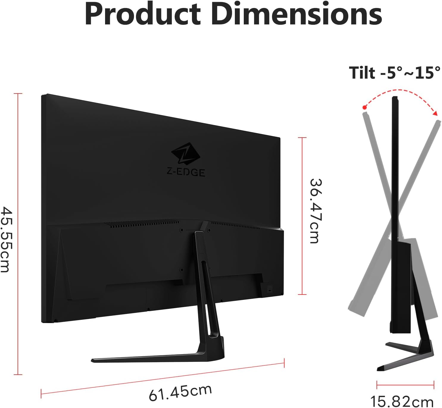 Z Edge 27 inch 2K 2560 x 1440 QHD 180Hz(DP) 1ms IPS Gaming Monitor