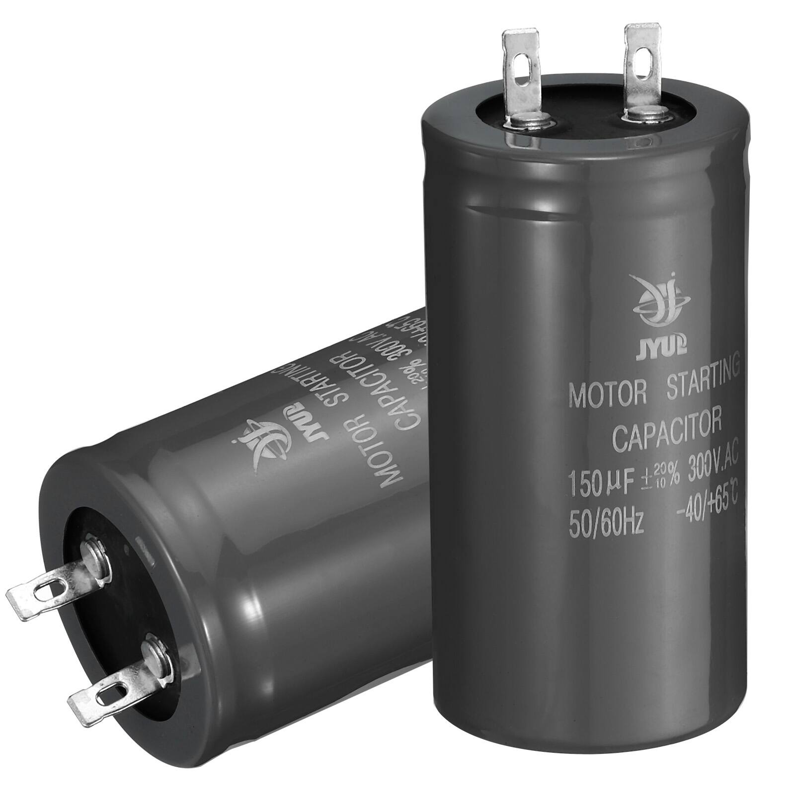 300V.AC 1.99ml STARTING CAPACITOR 20% JYUP MOTOR  
JYUP MOTOR STARTING CAPACITOR 300VIAG 150MF 1.95% 50/60Hz 404-650