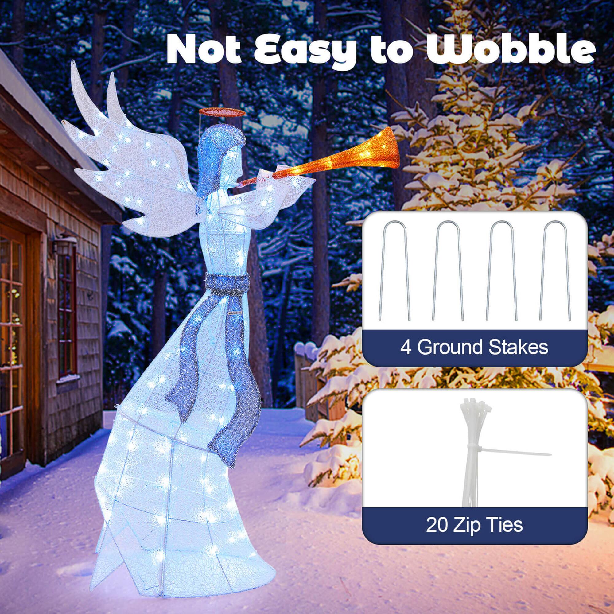 Not Easy to Wobble

4 Ground Stakes

20 Zip Ties