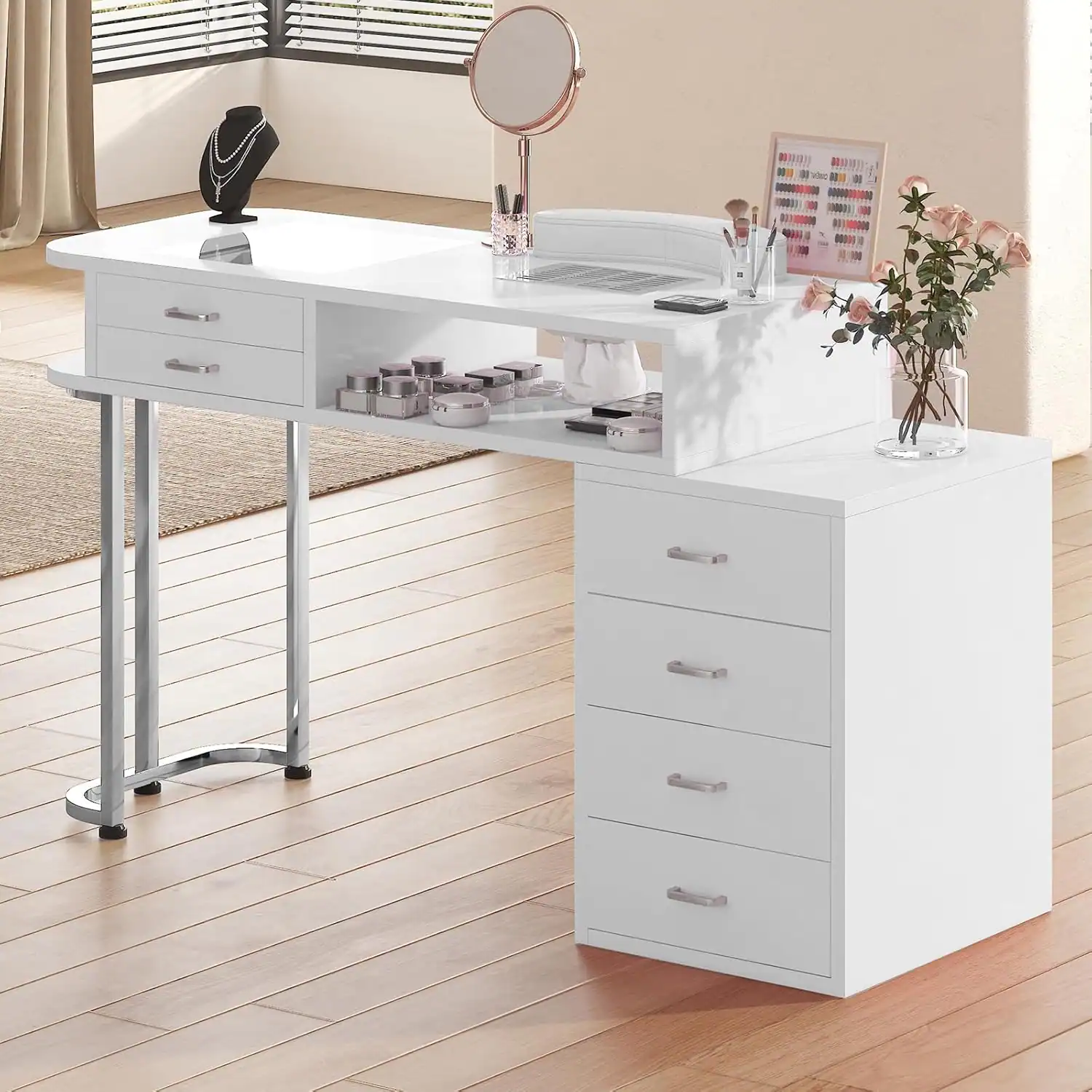 Front. Circus Cirle - Professional Manicure Table.