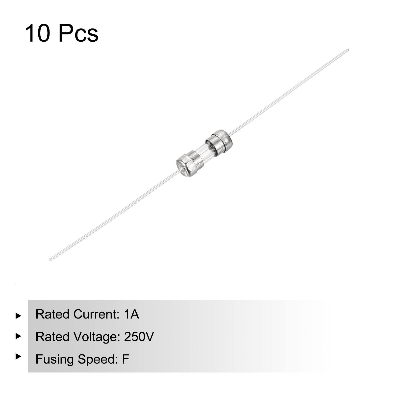 10 Pcs

Rated Current: 1A  
Rated Voltage: 250V  
Fusing Speed: F