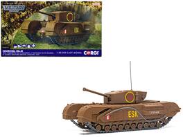 Corgi - Churchill Mk.III Tank "ESK Sq HQ C Sqn 3rd Bn Scots Guards 6th Guards Armoured Brigade 1943" Military Legends 1/50 - Multi