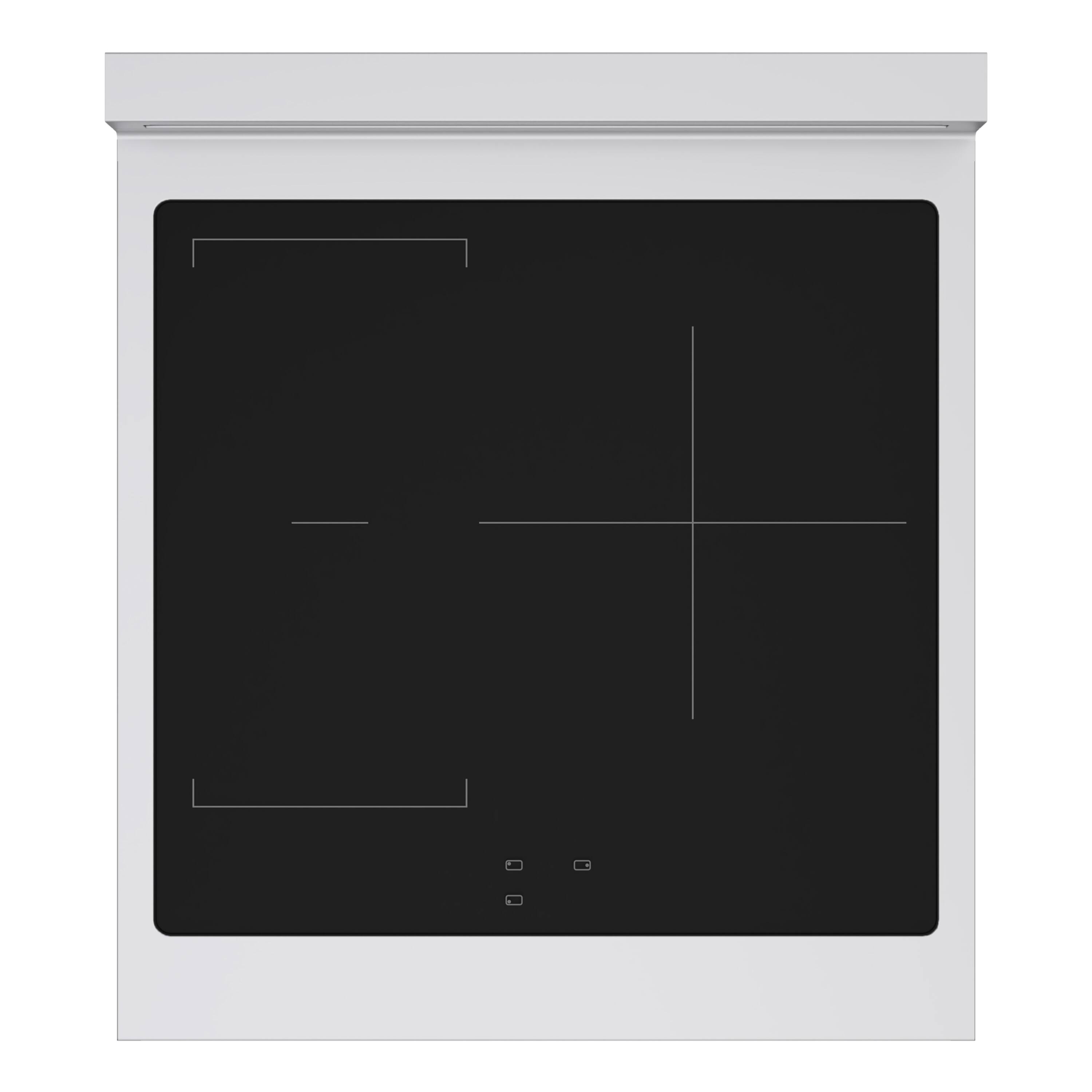 Alt View 8. ZLINE - 24 in. 3.2 cu. ft. Paramount Freestanding Induction Range with 3 Burners and Electric Oven with Black Matte Door - Black Matte.
