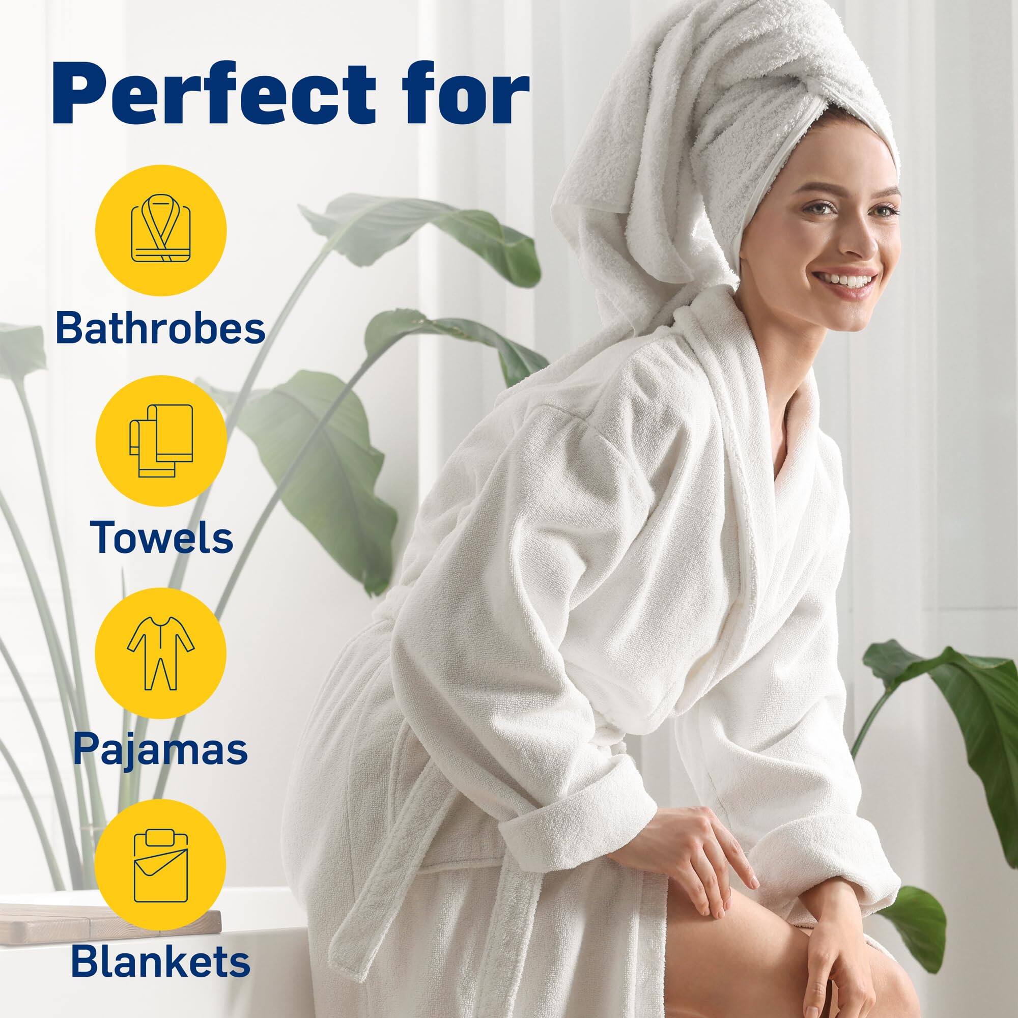 Perfect for Bathrobes, Towels, Pajamas, Blankets