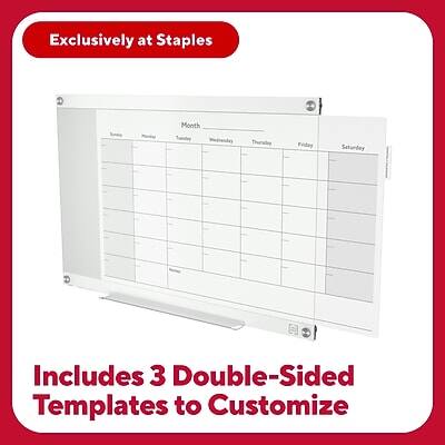 Exclusively at Staples

Includes 3 Double-Sided Templates to Customize