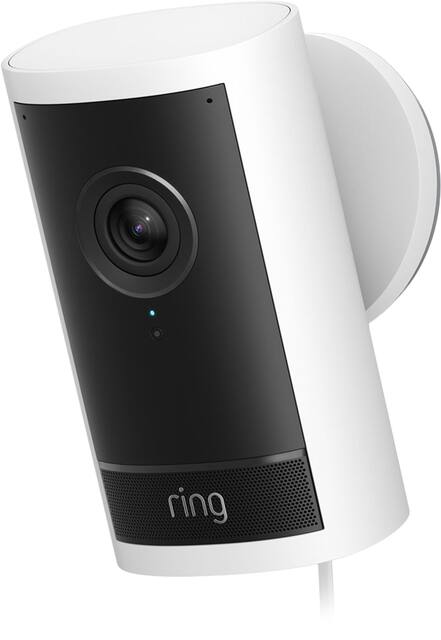 Ring - Outdoor Cam Pro, Retinal 4K for the ultimate wide-angle video, 10x Zoom, Low-Light Sight full-color in near dark - White