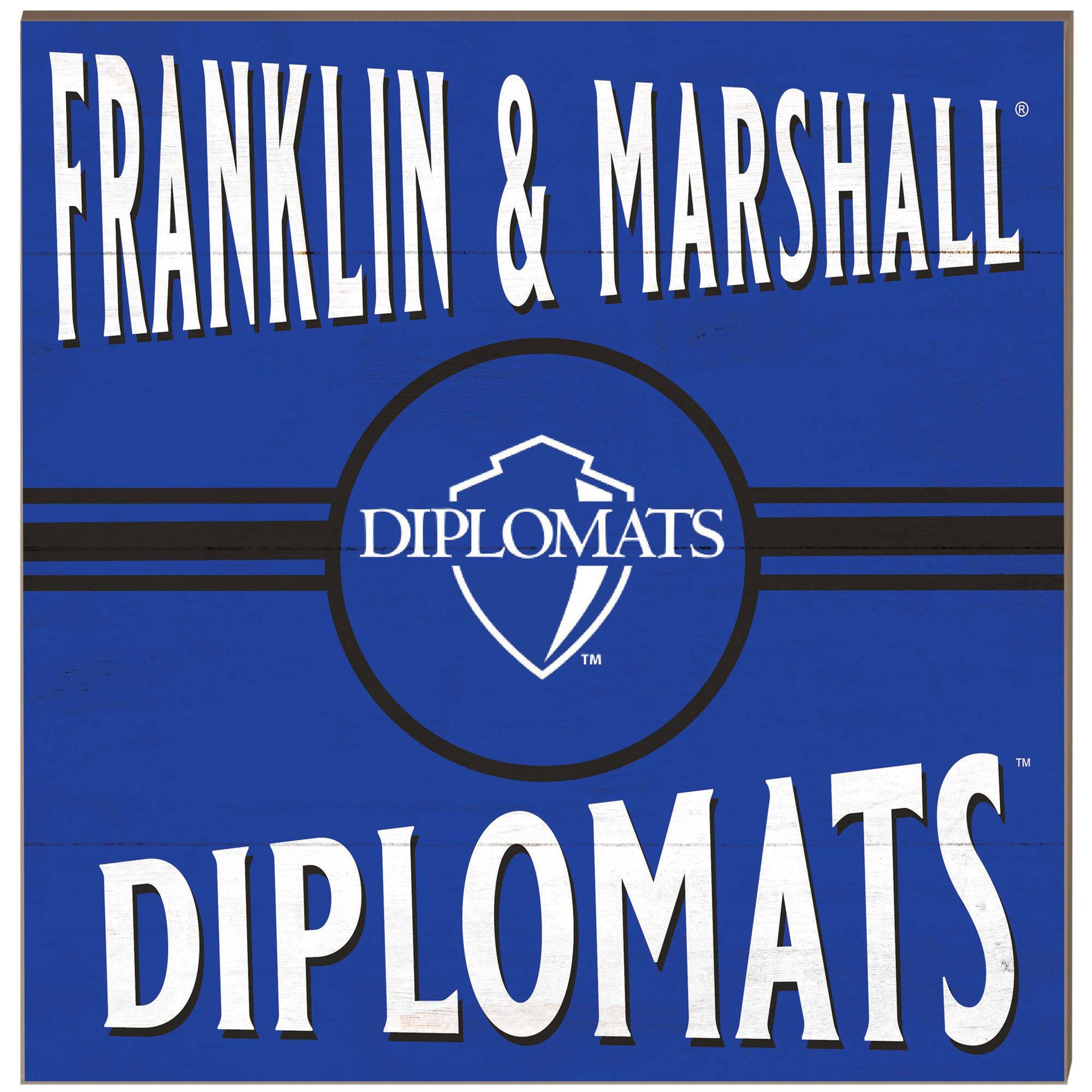 Franklin & Marshall Diplomats 10'' x 10'' Retro Team Plaque