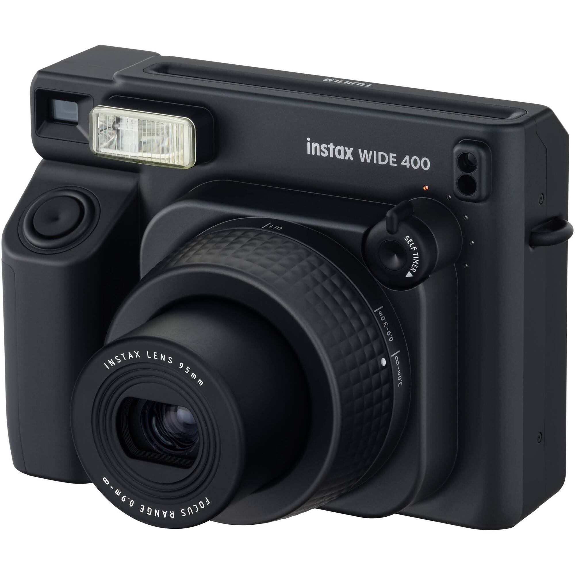 Bundle Fujifilm INSTAX Wide 400 Instant Camera Black, instax Wide