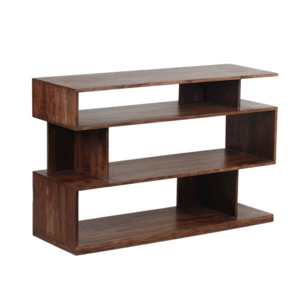 Back. Porter Designs - Portola Solid Acacia Wood Console Table - Brown.