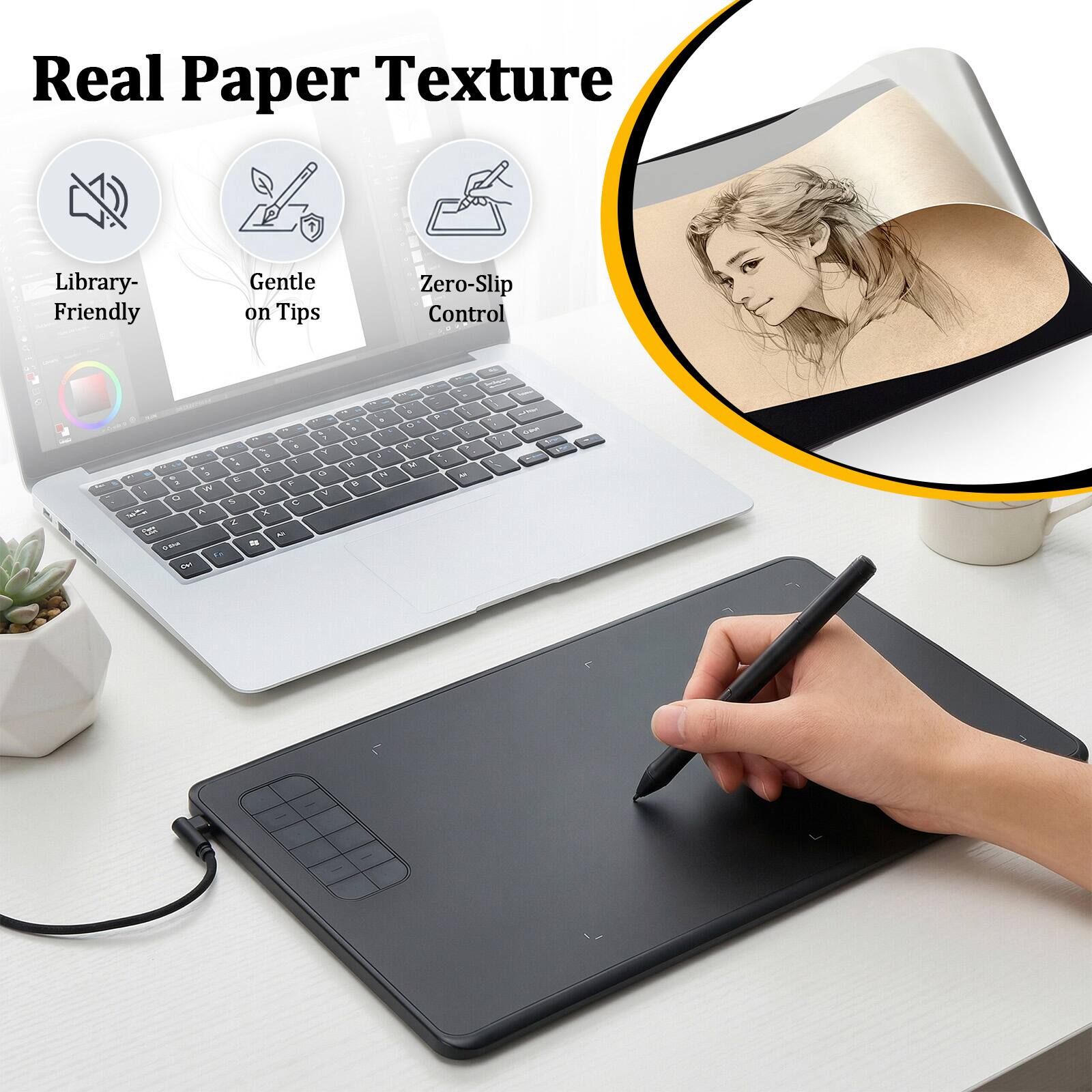 IMAGE Large Active Area Graphics Tablet 9.45