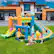 Alt View 1. Costway - Inflatable Water Slide Kids Blow up Pool Park Climbing Wall without Blower - Multicolor.