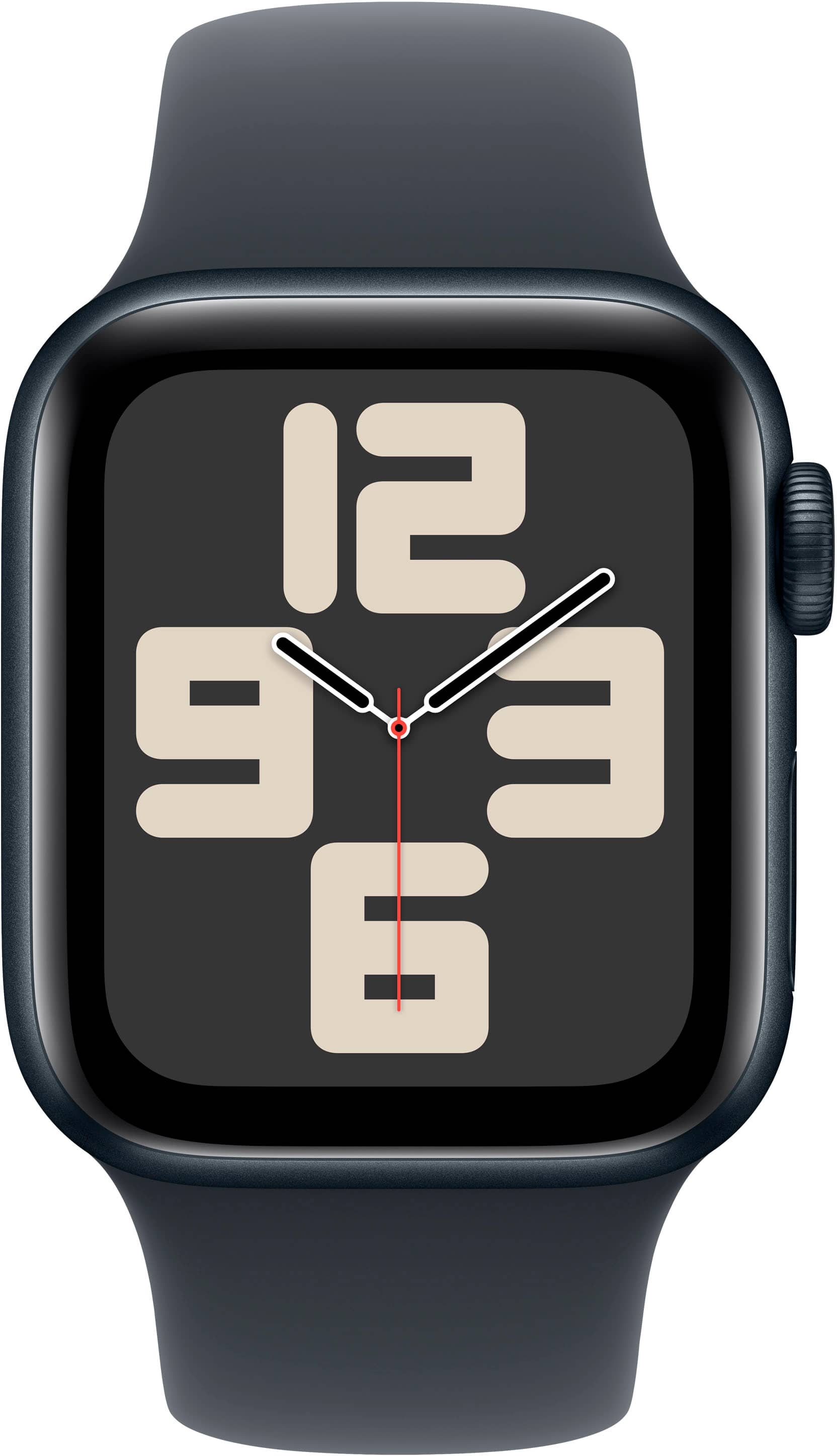 Angle. Apple - Watch SE (2022) 2nd Gen 40mm A2726 (GPS + Cellular) - Midnight.