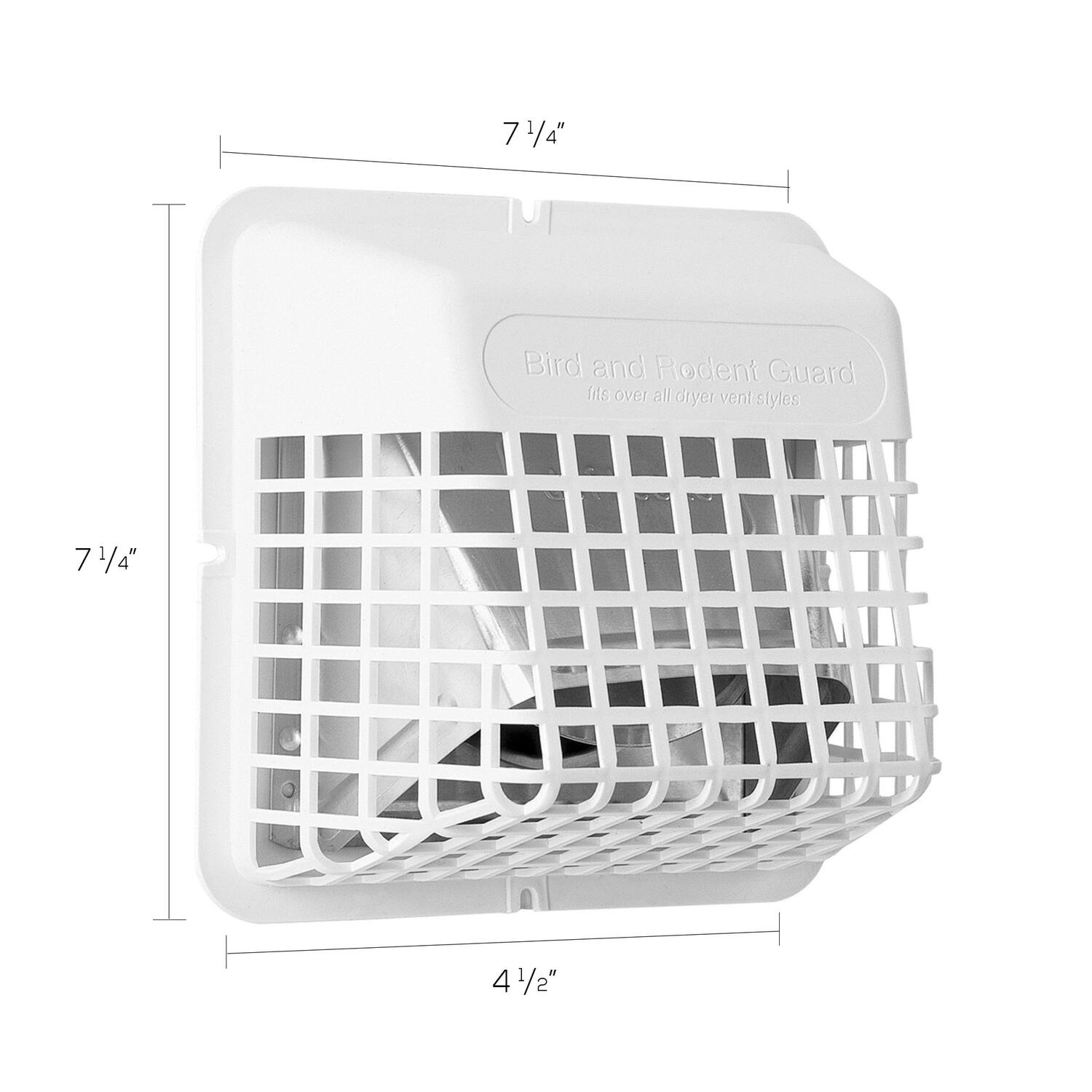 7 1/4" Bird and Rodent Guard (fits over all dryer vent styles 7 1/4" x 4 1/2"