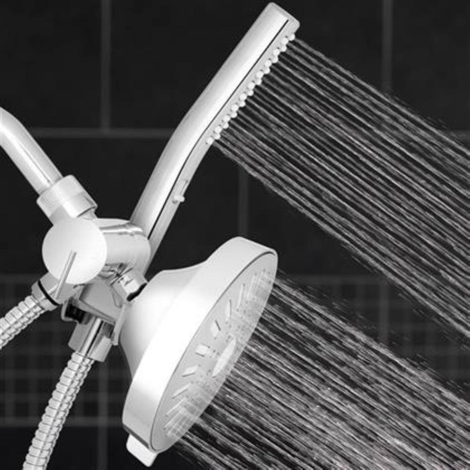 Back. Waterpik - Waterpik BodyWand Spa System with PowerComb Chrome 7 settings Showerhead Combo 1.8 gpm - Chrome.